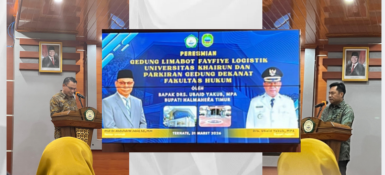 Rektor Resmikan Gedung Limabot Fayfive Logistik Unkhair